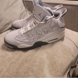 Nike Air Jordan Dub Zero White Cool Grey Sneakers 311046-107 Size 12